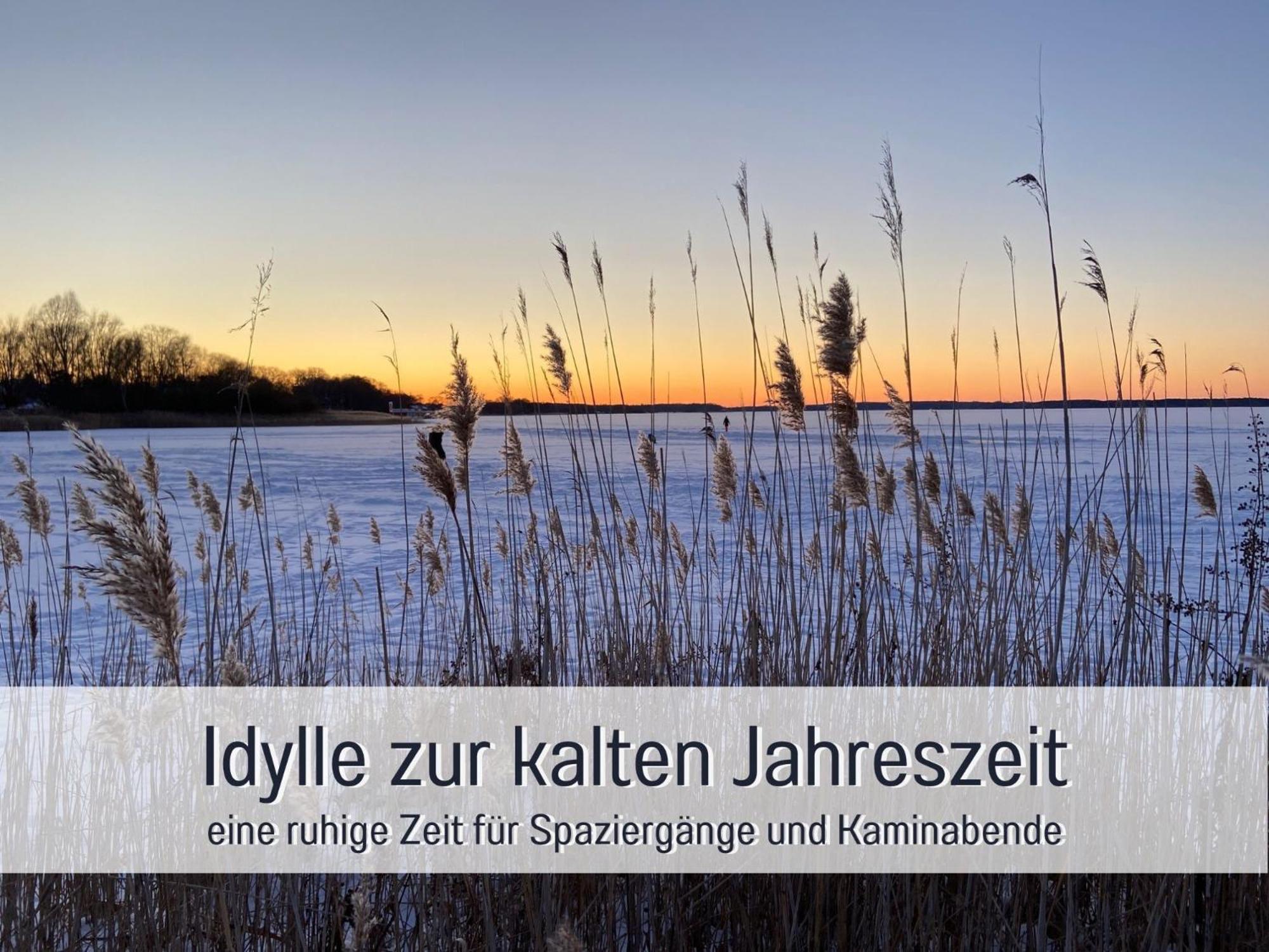 Strandhaus Mathea - Ruhige Lage Direkt Am Fleesensee - Parkplatz, Kamin, Sauna - Familienfreundlich Unter Gohren Exterior photo
