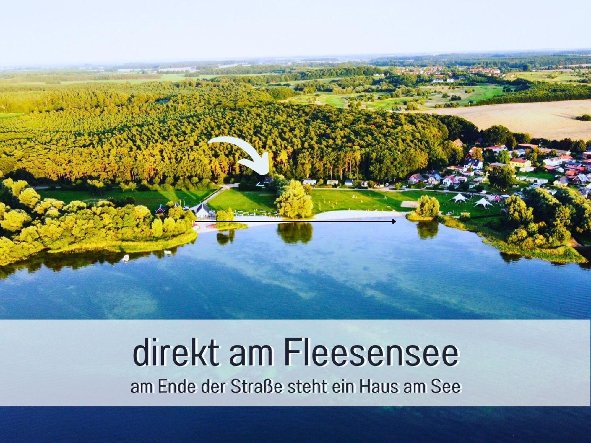 Strandhaus Mathea - Ruhige Lage Direkt Am Fleesensee - Parkplatz, Kamin, Sauna - Familienfreundlich Unter Gohren Exterior photo